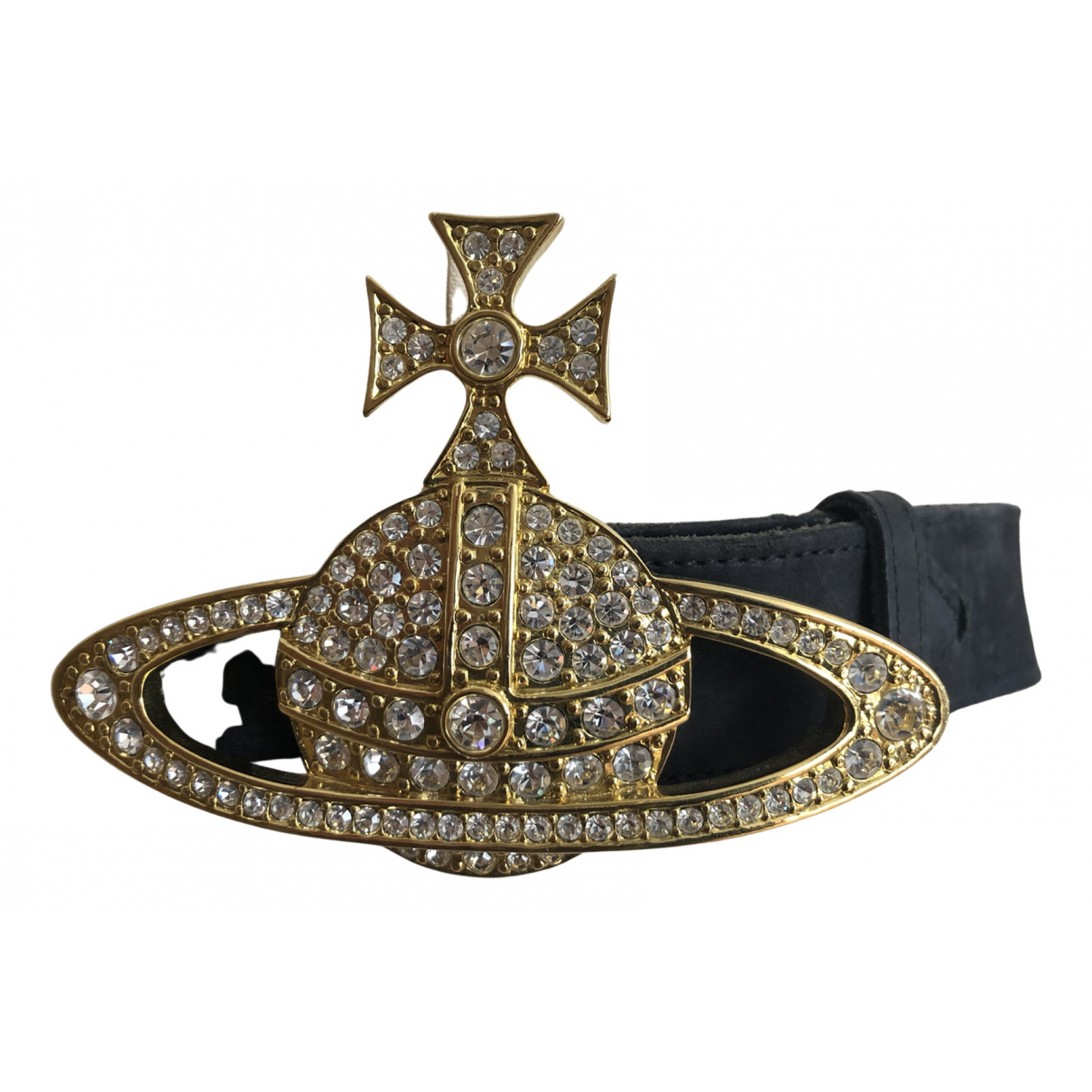 Leather belt Vivienne Westwood Black 